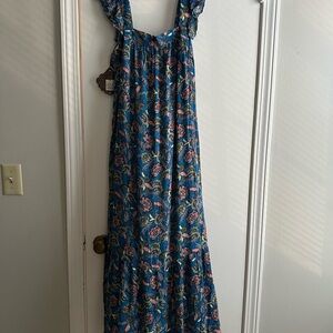 Knox Rose Blue Floral Maxi Dress